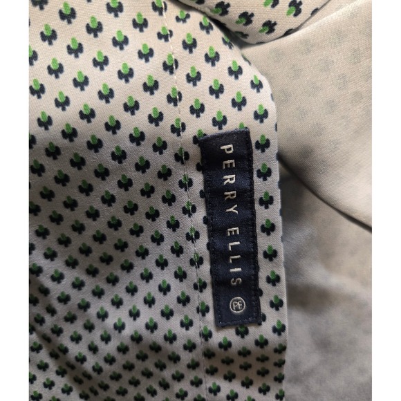 Perry‎ Ellis Button Down Shirt Clover Print Long Sleeve Casual Mens Size XXL - Picture 3 of 7